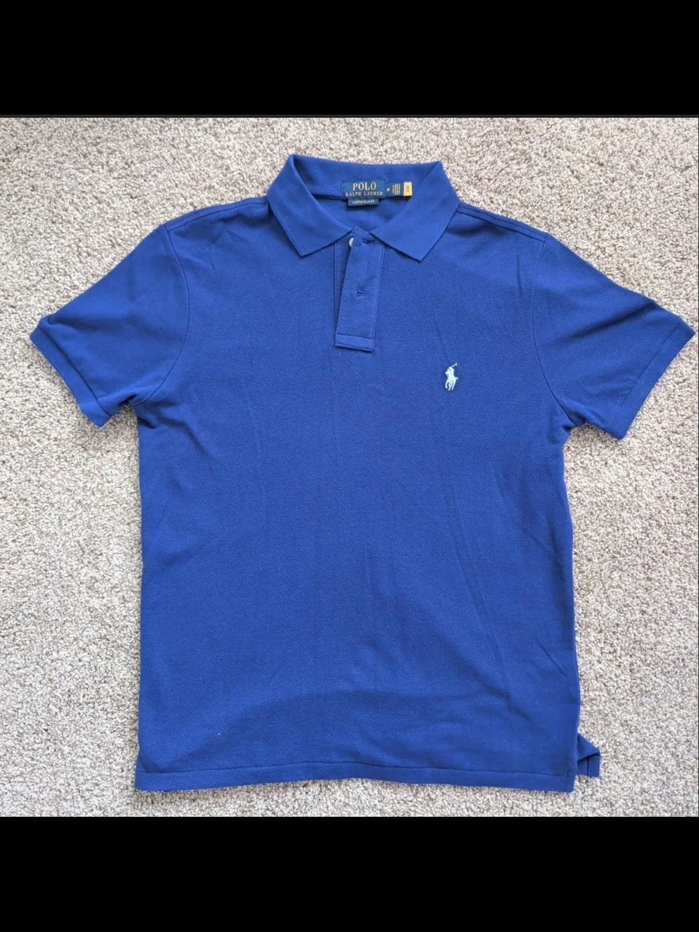Ralph Lauren Polo Shirt in Royal Blue with Gold Logo